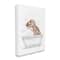 Stupell Industries T-Rex Dinosaur in Bubble Bath White Brown Canvas Wall Art